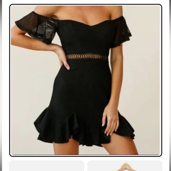 ❤️‍🔥❤️‍🔥2/14❤️‍🔥❤️‍🔥Hello Molly Black Dress size 6 nwot - Picture 2 of 5